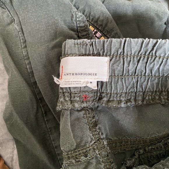 Anthropologie Embroidered Cropped Joggers Medium Lot of 2 - Picture 2 of 2